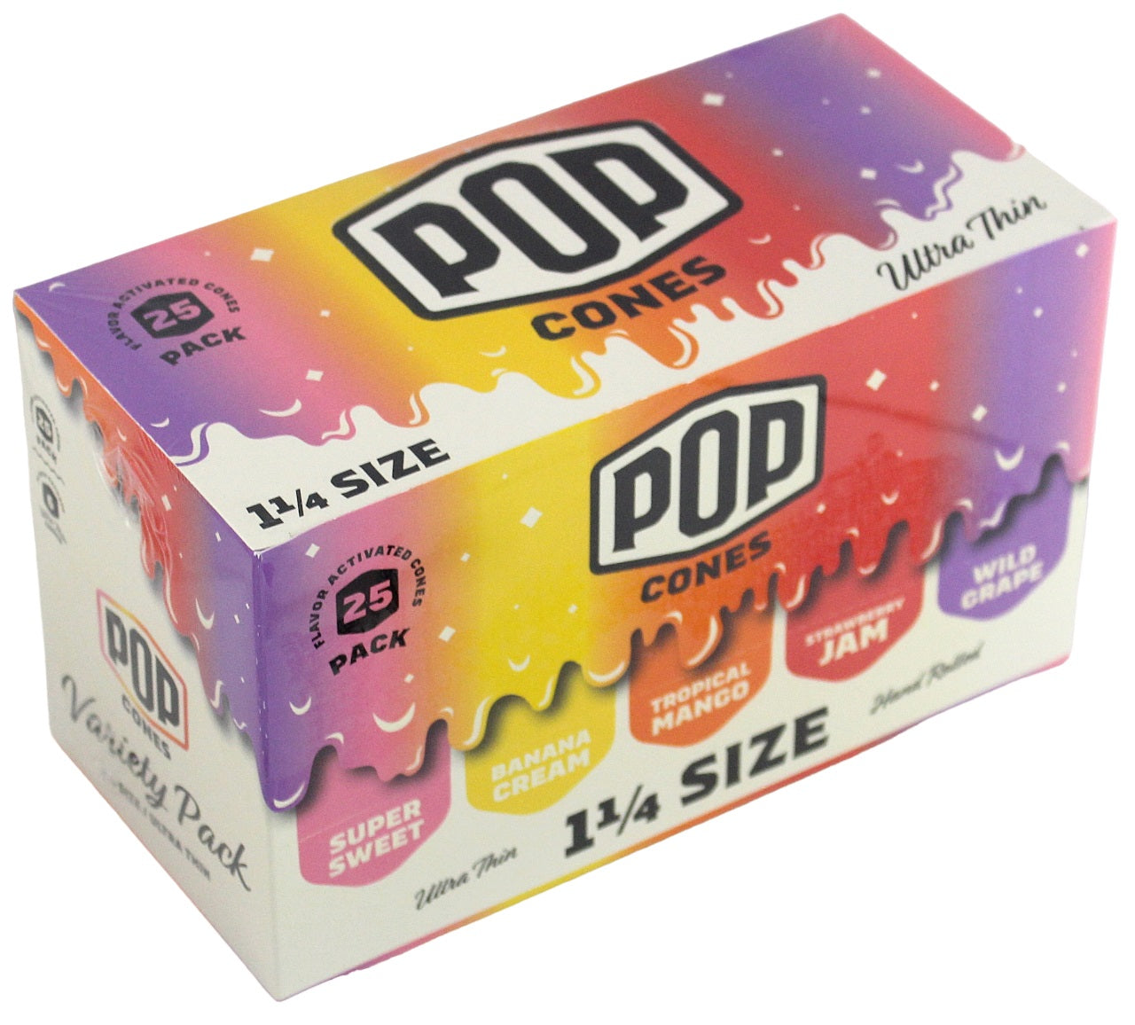 Pop Cones - Ultra Thin - Variety Pack - 1 1/4 Size 25pk