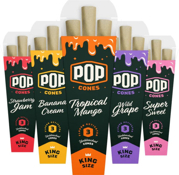 Pop Cones - Unbleached - Variety Pack - King Size 25pk