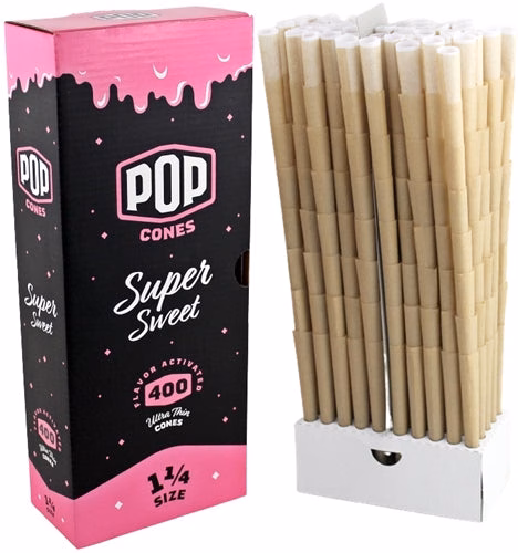 Pop Cones Flavor Activated Pre-Rolled Cones - 1 1-4 - 400pk - Super Sweet