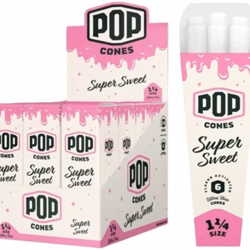 Pop Cones Flavor Activated Pre-Rolled Cones - 1 1-4 - ULTRA THIN - Super Sweet