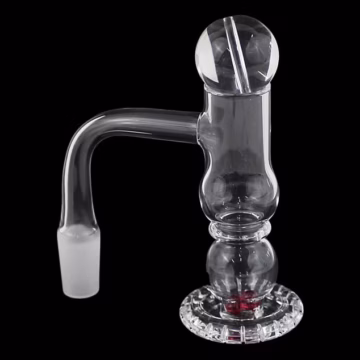 Round Belly Terp Blender Banger w/ Marble and Pearl Set