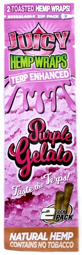 Juicy Hemp Wraps Terp Enhanced - Purple Gelato