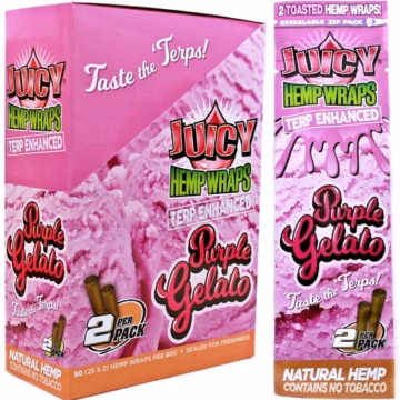 Juicy Hemp Wraps Terp Enhanced - Purple Gelato