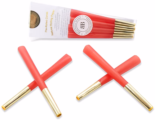 Beautiful Burns 8pk Pre-Rolled 98mm Designer Cones - Queen of Hearts