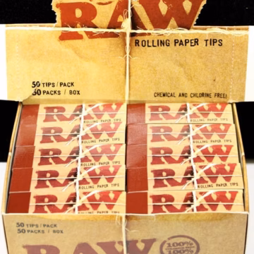 RAW Rolling Paper Tips - Original 50pk