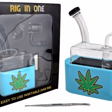 Rig in One - Portable Dab Rig with Built in Torch Mix Design