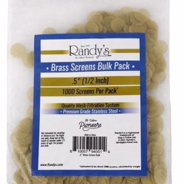 Randys Brass Screens Bulk 1000pk - .5"