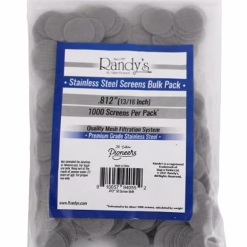 Randys Stainless Steel Screens Bulk 1000pk - .812"