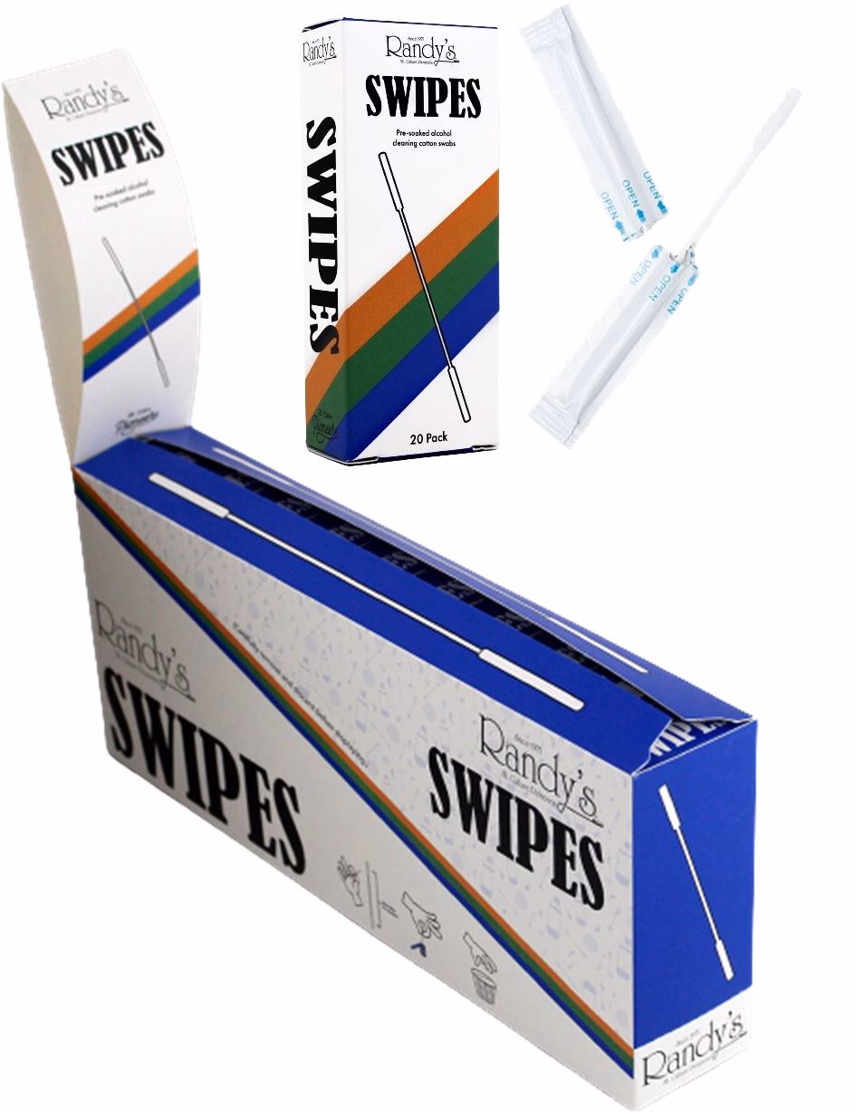 Randys Swipes Pre-Soaked Alcohol Cotton Swabs 10pk