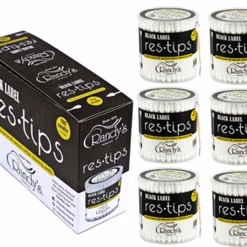6ct Randys Black Label Res-tips 100pk Cotton Cleaning Swabs