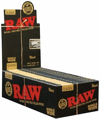 RAW Rolling Papers - Black Single Wide