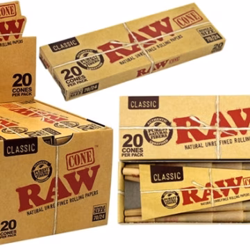 Raw Classic Cones - Single Size 70/24 12pk