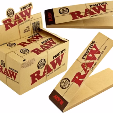 Raw Protips Natural Unrefined Tips 24pk