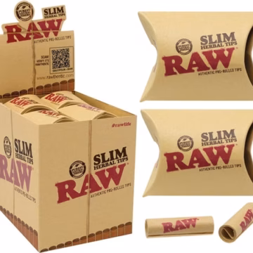 RAW Tips Pre-Rolled Slim 20pk