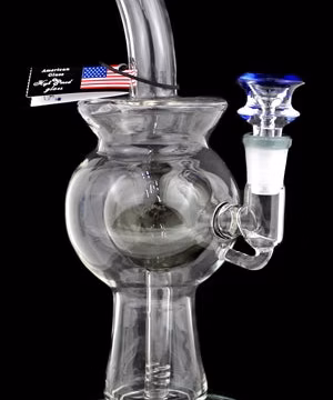 9" Double Bubble Chamber Curve Water Pipe