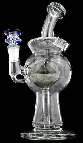 9" Double Bubble Chamber Curve Water Pipe