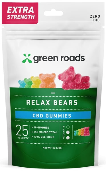 Green Roads Cbd Relax Bears Pouch 250mg 4pk 4 Aces Wholesale 0975