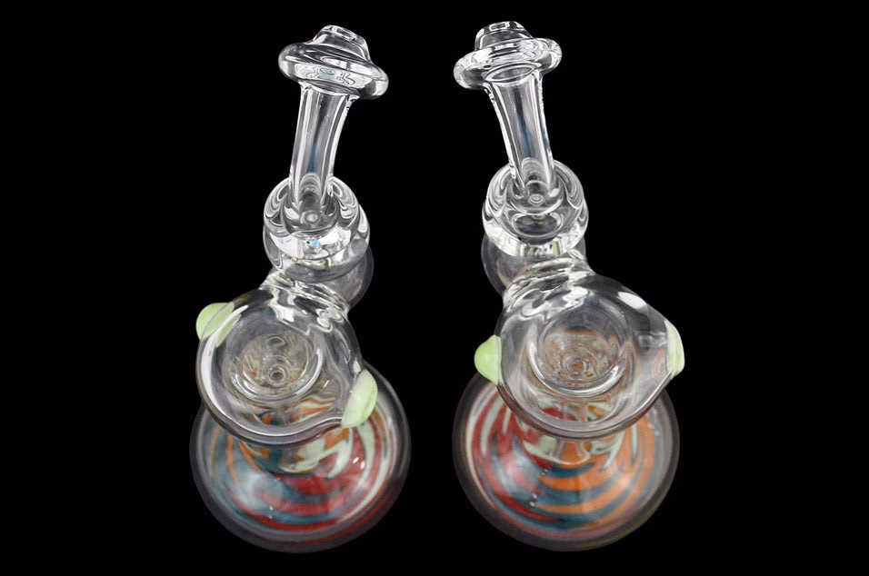 2ct 7" Reversal Art Base Bubbler Water Pipe