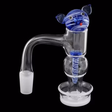 Round Belly White Bottom Slurper w/ Marble and Nail Set