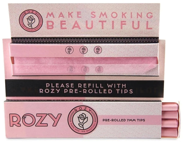Rozy Pink Paper + Tips - King Size Bouquet 24pk