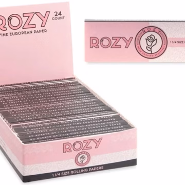Rozy Pink Rolling Papers - 1 1-4 24pk