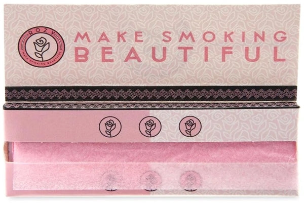 Rozy Pink Rolling Papers - 1 1-4 24pk