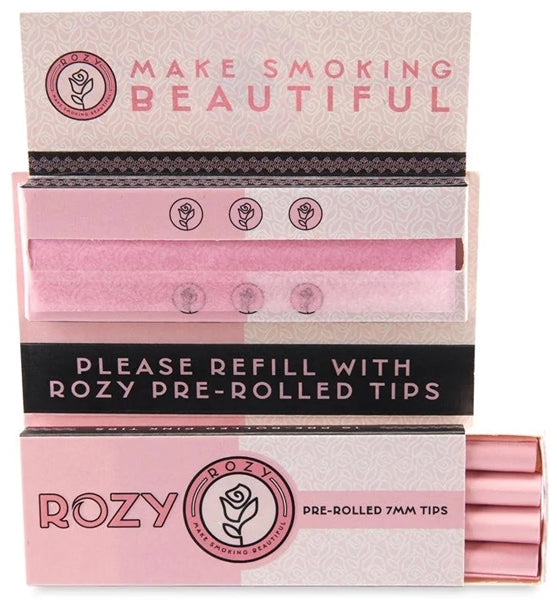Rozy Pink Paper + Tips - 1 1-4 Size Bouquet 24pk