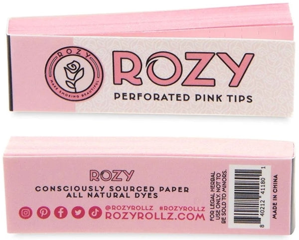 Rozy Pink Perforated Filter Tips - 50pk