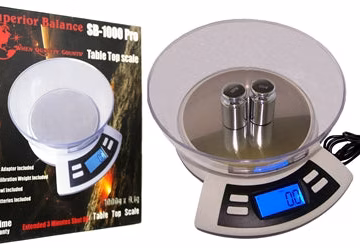 Superior Balance 1000G x 0.1G Table Top Scale