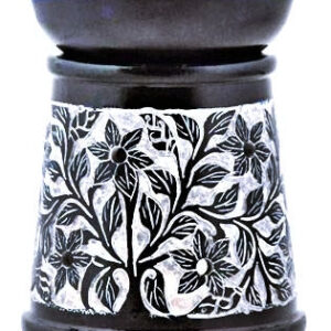 4.5" Vine Carved Aroma Lamp Blue