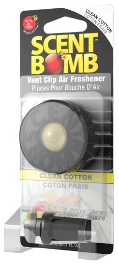 6ct Scent Bomb Vent Clip Air Freshener - Clean Cotton