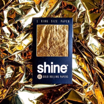 Shine 24K Gold Rolling Papers - King Size 1-Sheet pack