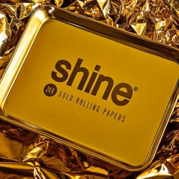 Shine Gold Rolling Tray