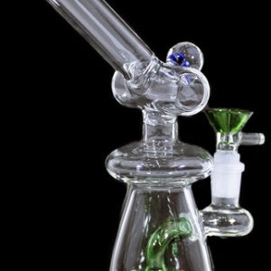 8" Shower Perk Inside Flower Marble Curve Beaker Water Pipe