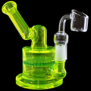 5" Sidecar Honeycomb Color Art Water Pipe With Banger
