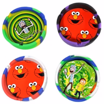 5ct 3.5" Silicone Character Ashtray Assortment