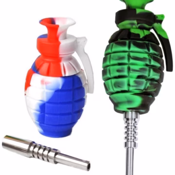 3ct 6" Grenade Silicone Nectar Collector Assortment