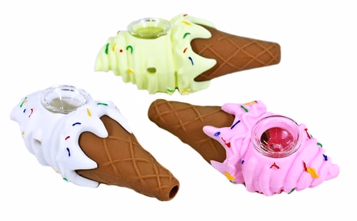 Silicone Ice Cream Hand Pipe