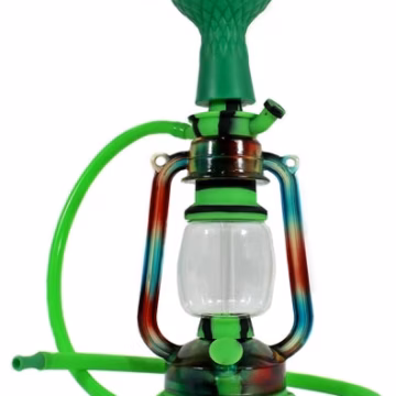12" Silicone Hybrid Glass Acrylic Lantern Hookah