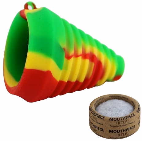 4ct Silicone Mouthpiece with Carbon Filter Assortment - Image 3