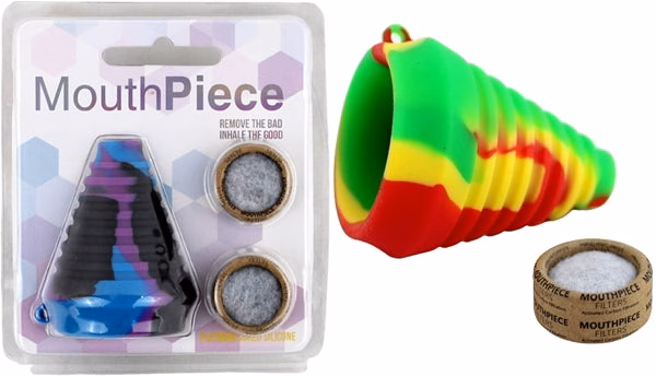 4ct Silicone Mouthpiece with Carbon Filter Assortment