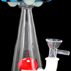 7.5" Silicone Mushroom Perk UFO Water Pipe