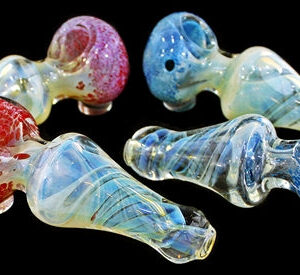 4ct 4" Snow Cone Fuming Frit Hand Pipe