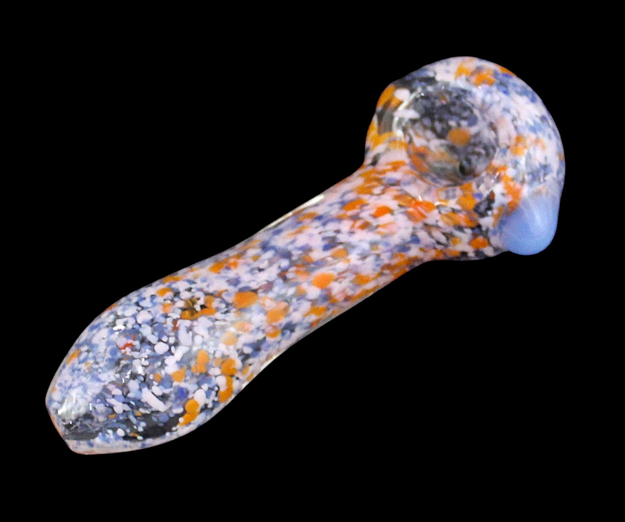 10ct 3" Spackled Frit Spoon Hand Pipe
