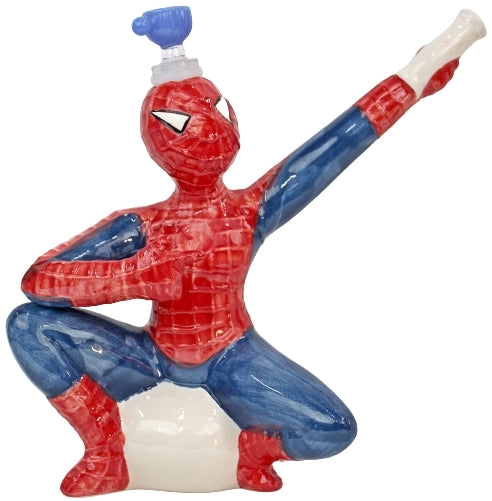 9" Ceramic Water Pipe - Web Slinger Spiderman
