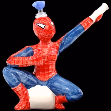 9" Ceramic Water Pipe - Web Slinger Spiderman
