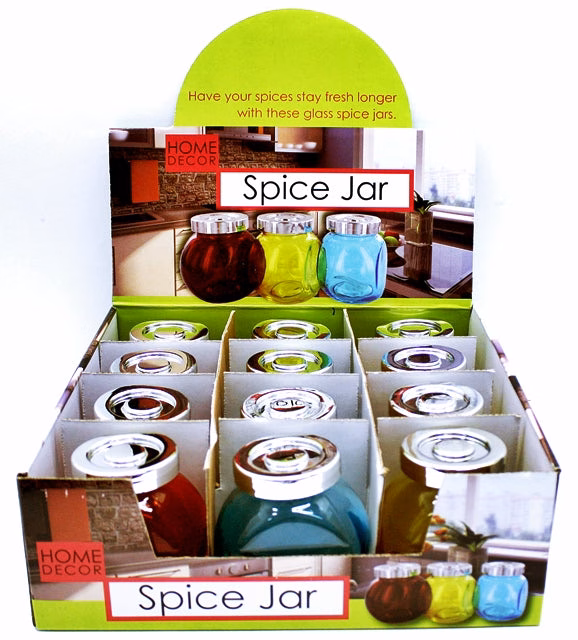 12ct 3" Spice Jar Stash Container GC820