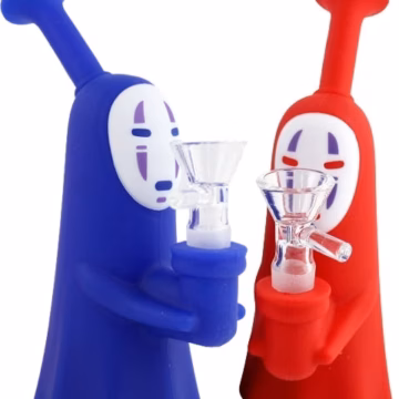 7" Spirited Away Kaonashi Silicone Water Pipe