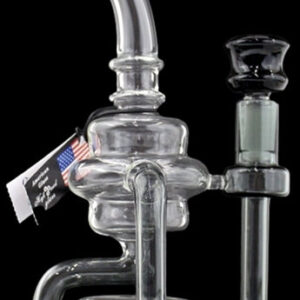 9" Split Chamber Dual Tube Recycler Water Pipe