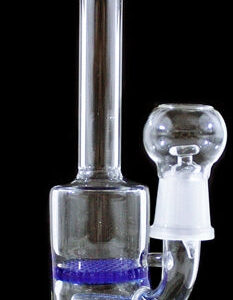 8" 19mm Oil Dome Inline Honeycomb Diffuser Straight Water Pipe